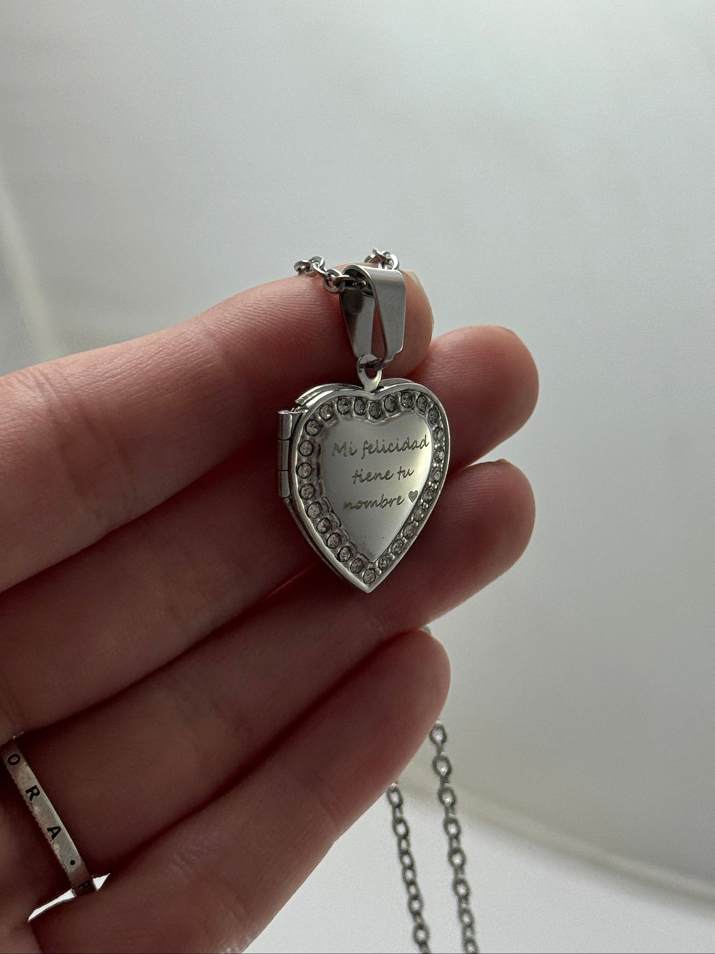 Relicario CORAZÓN circonía