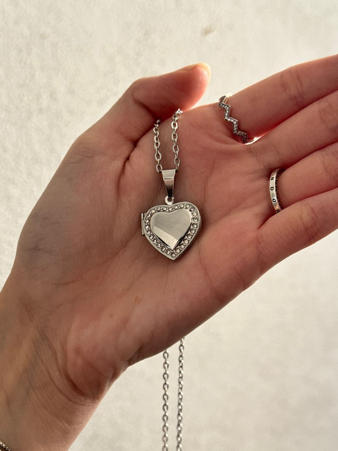 Relicario CORAZÓN marco circonía