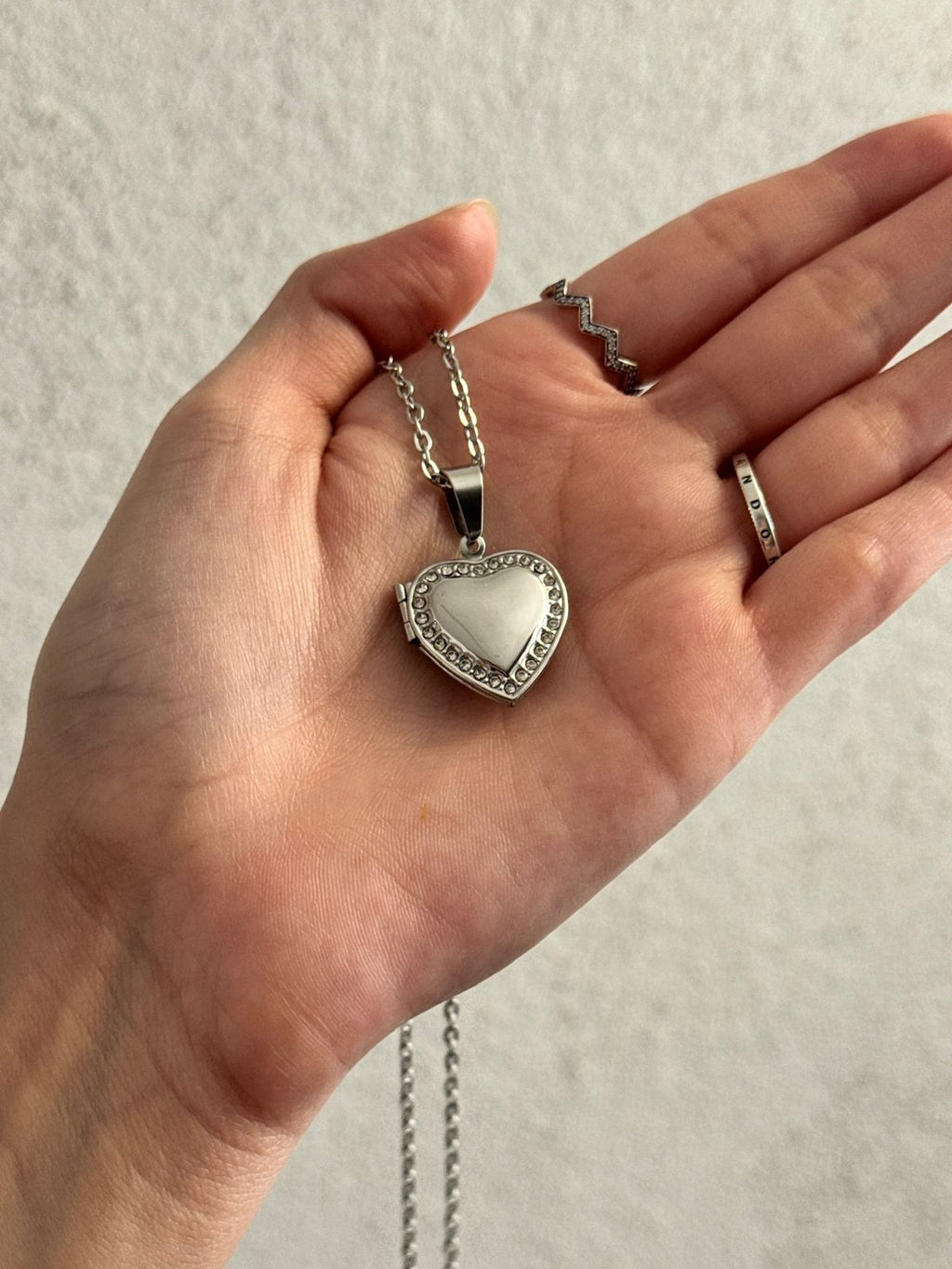 Relicario CORAZÓN marco circonía