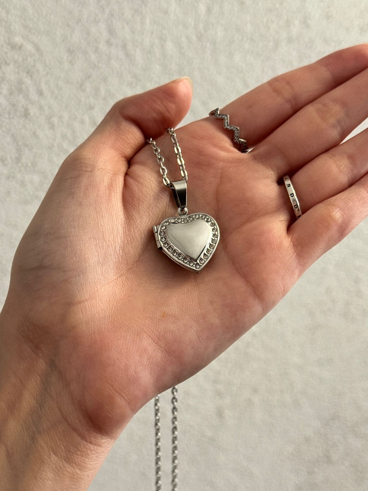 Relicario CORAZÓN marco circonía